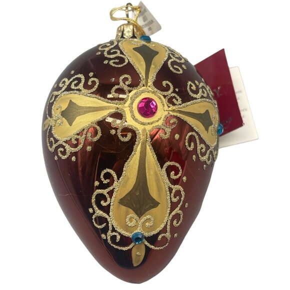 Bombay European Treasures Mouth Blown Glass Christmas Ornament tear READ - Picture 1 of 5